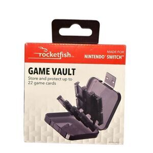 Brand New Rocketfish Nintendo Switch Video Game Card Vault Storage 22 Slots